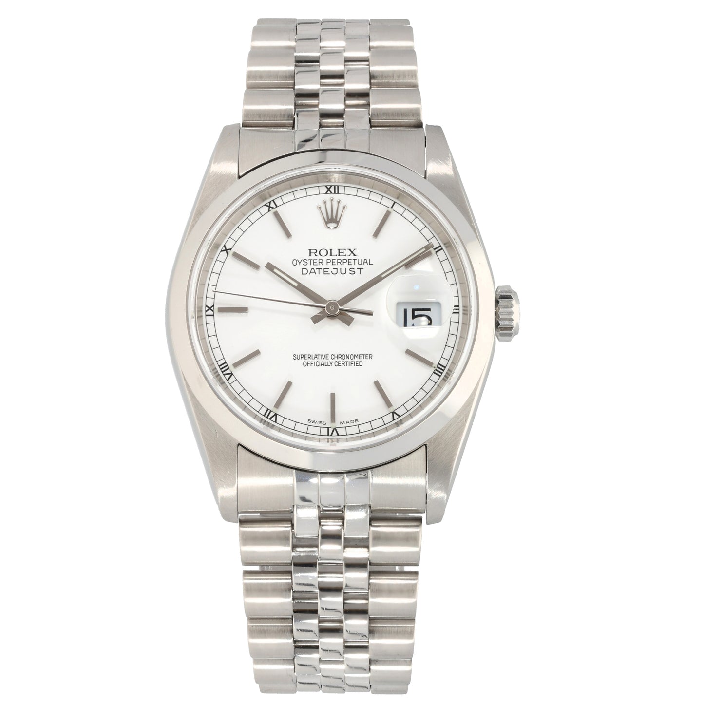 Rolex Datejust 16200 36mm Stainless Steel Watch