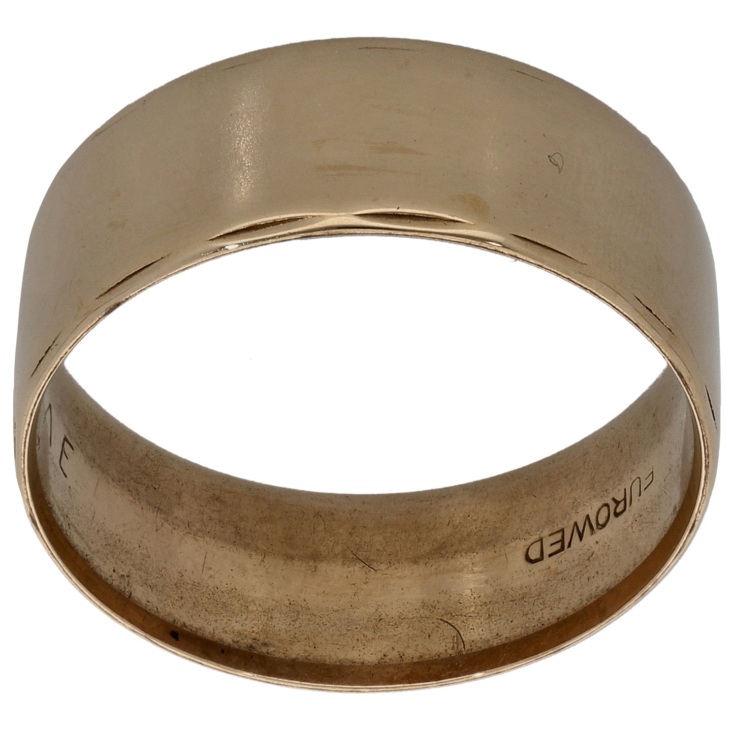 9ct Gold Plain Wedding Ring Size U