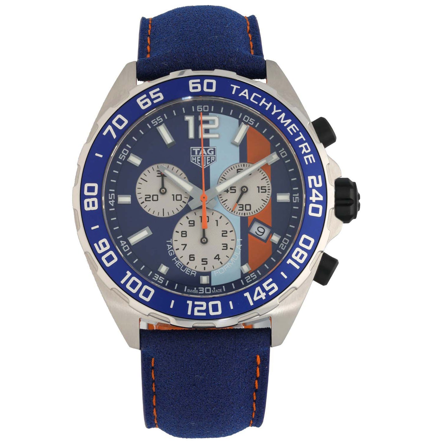 Tag Heuer Formula 1 Gulf CAZ101N 43mm Stainless Steel Watch