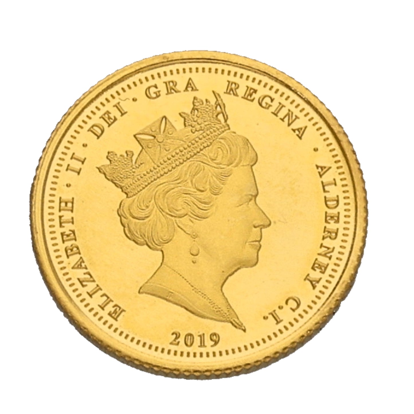 22ct Gold Queen Elizabeth II Quarter Sovereign Coin 2019