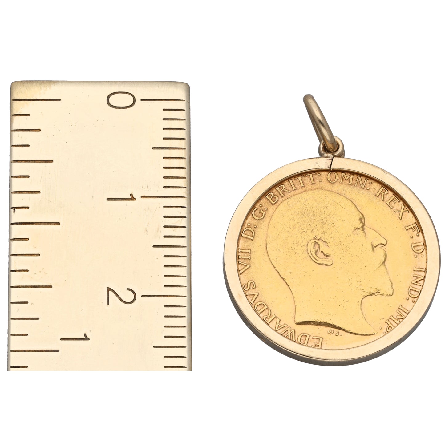 9ct Gold Half Sovereign Coin Pendant
