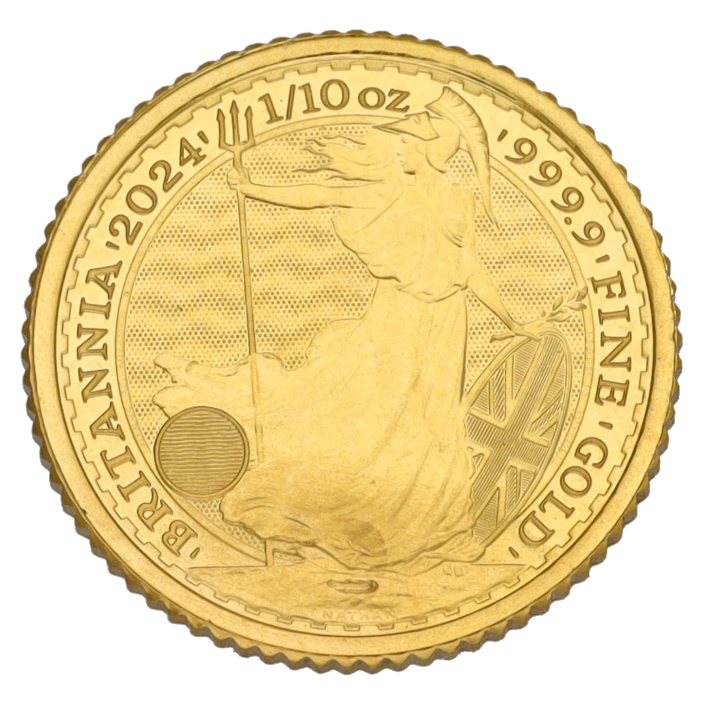 24ct Gold King Charles III 1/10 OZ Britannia Coin 2024