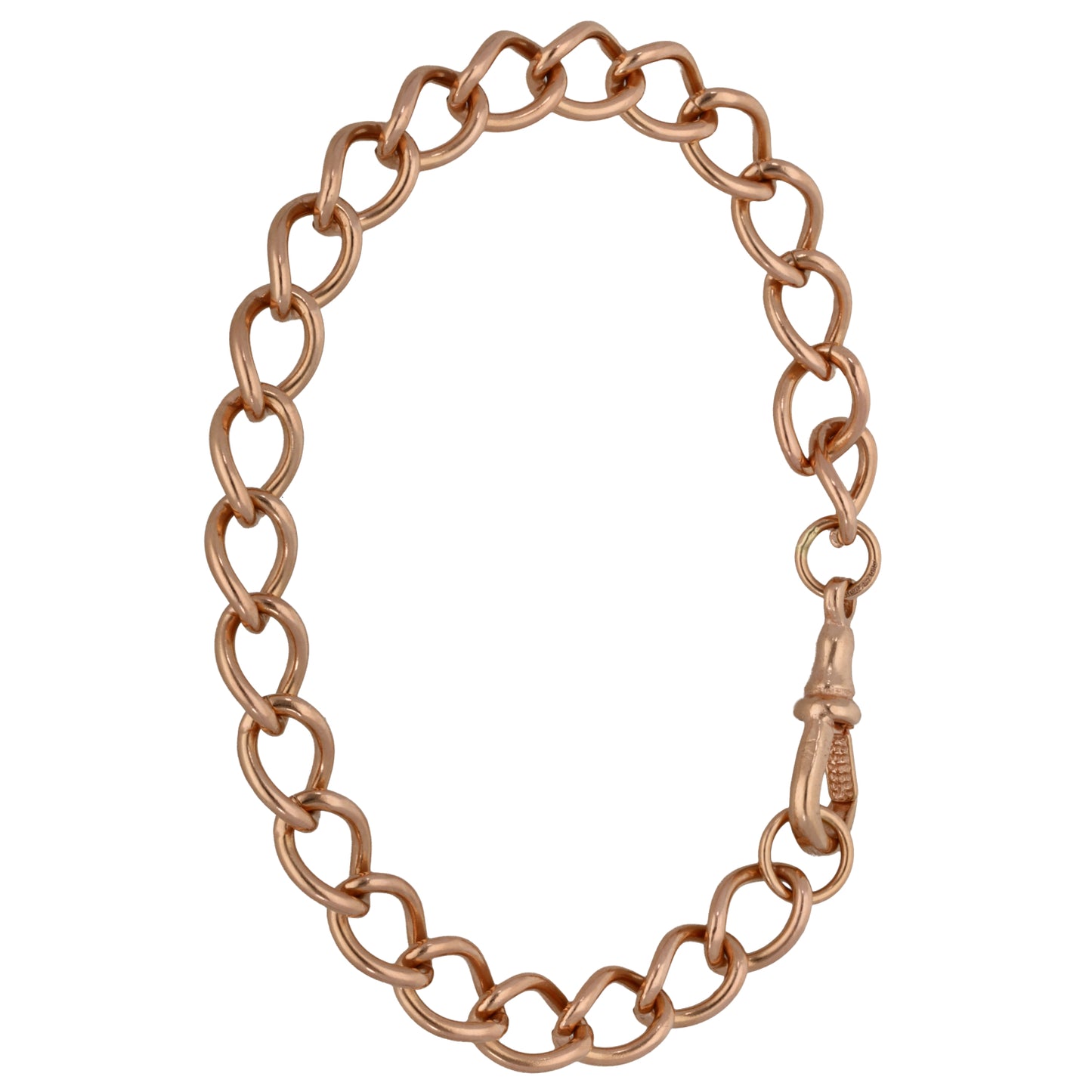 9ct Rose Gold Curb Bracelet