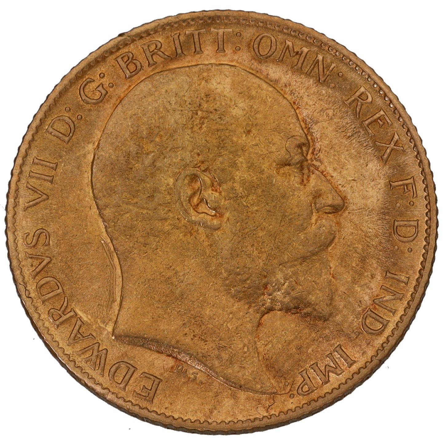 22ct Gold King Edward VII Half Sovereign Coin 1910