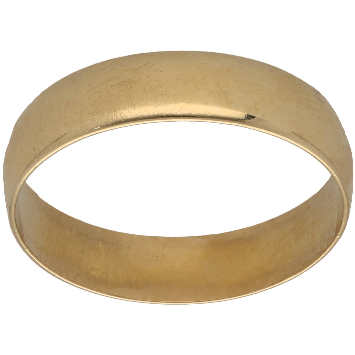 18ct Gold Plain Wedding Ring Size Q