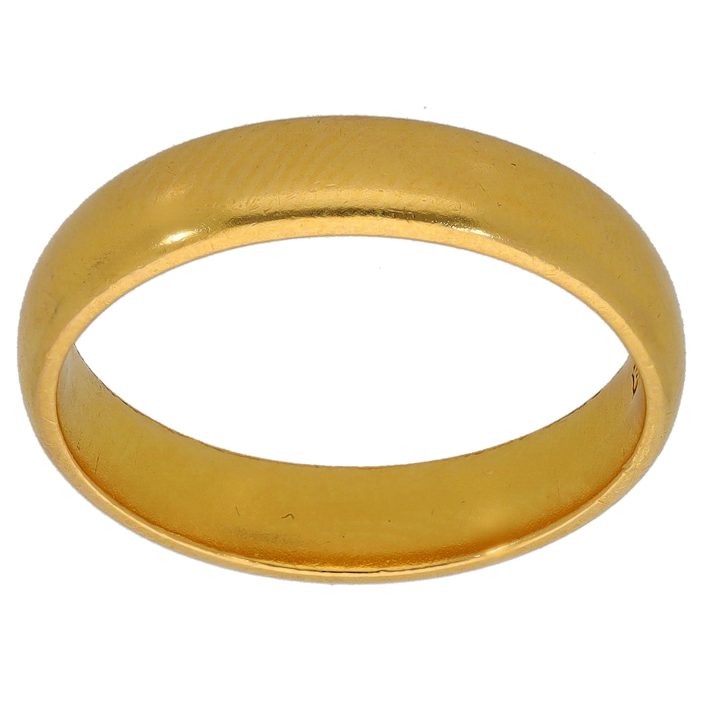 22ct Gold Plain Wedding Ring Size N