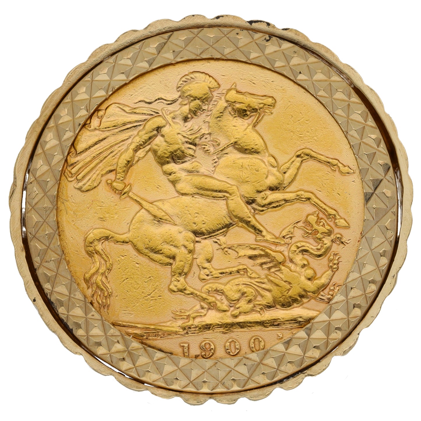9ct Gold Coin Ring Size T