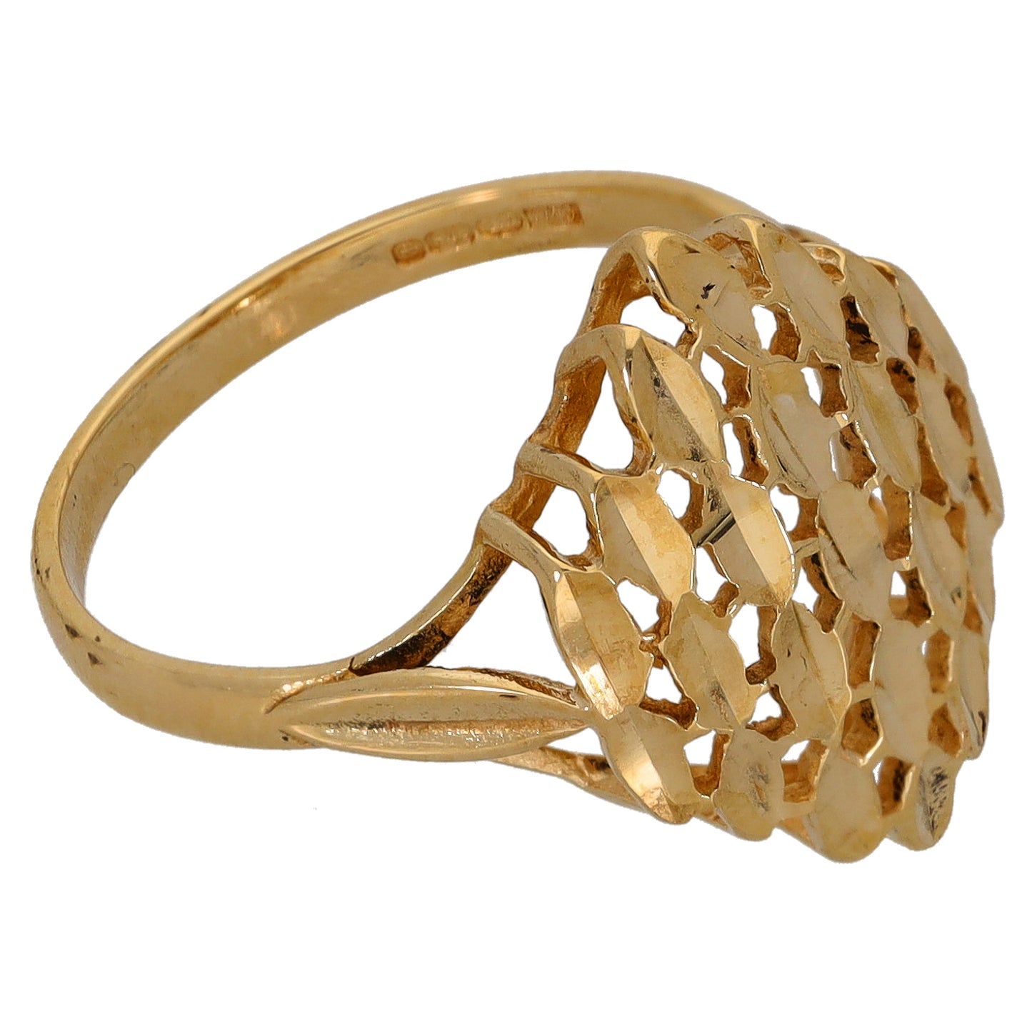 9ct Gold Dress/Cocktail Ring Size N