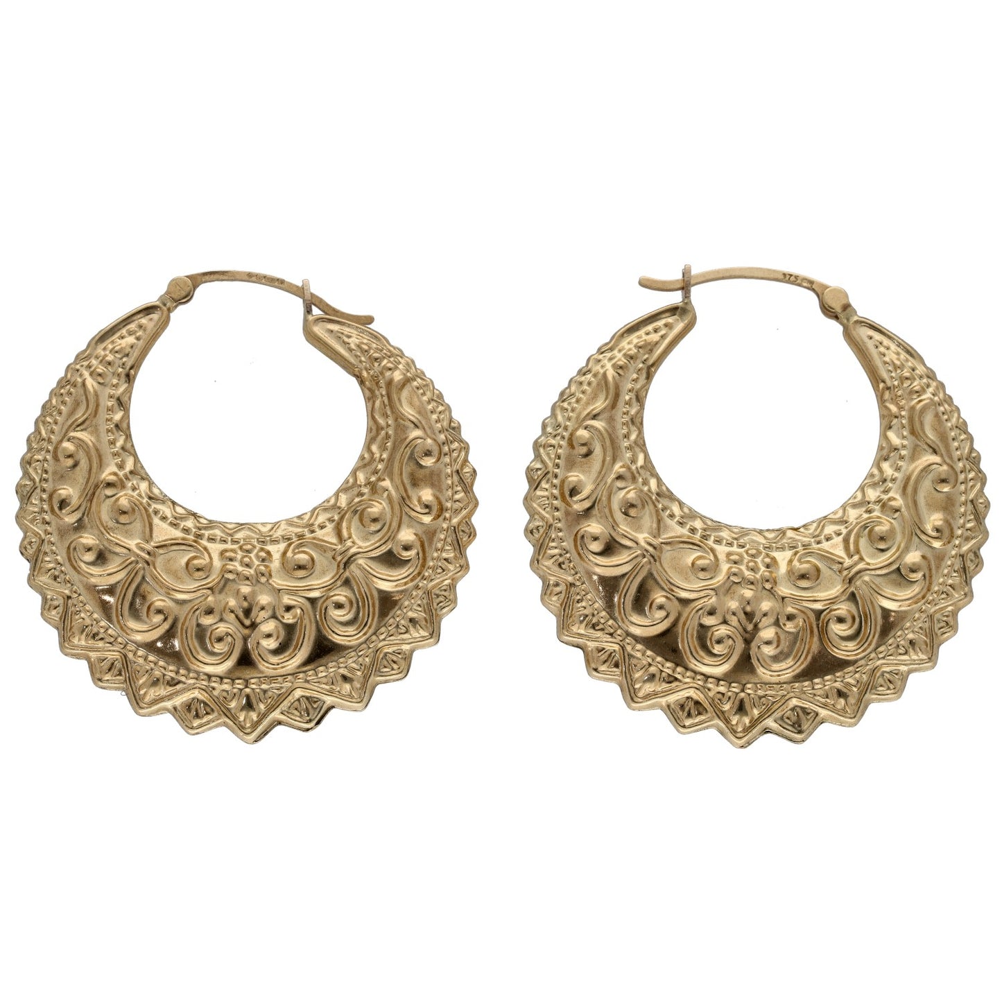 9ct Gold Creole Earrings