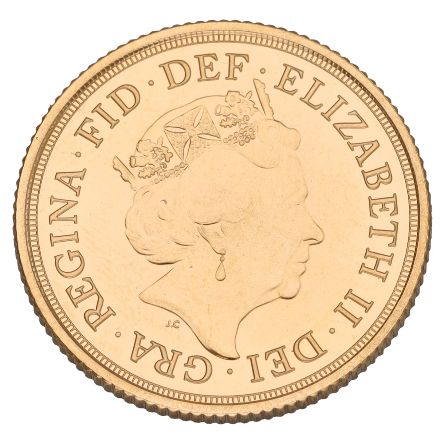 22ct Gold Queen Elizabeth II Full Sovereign Coin 2019