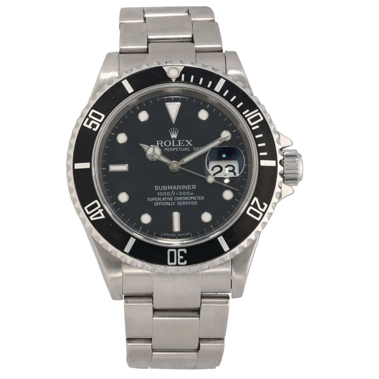 Rolex Submariner 16610 40mm Stainless Steel Watch