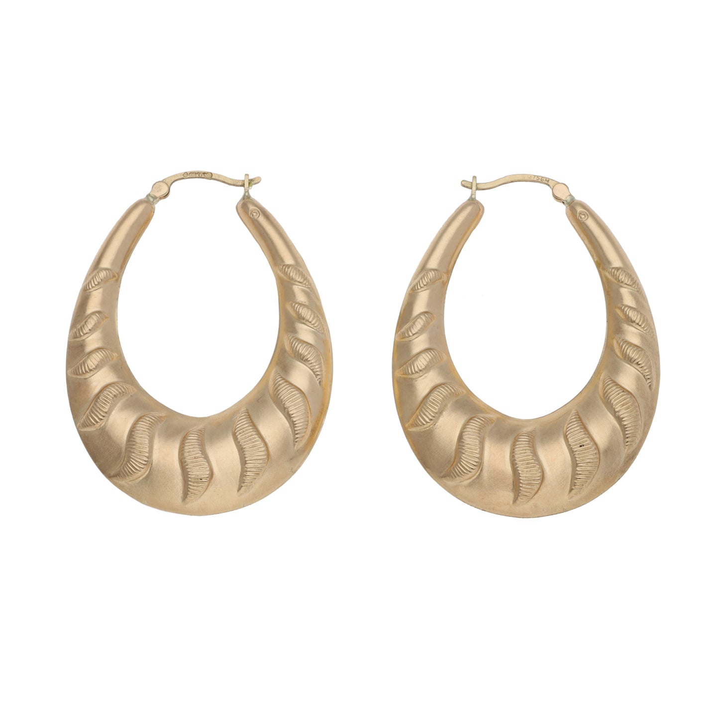 9ct Gold Creole Earrings