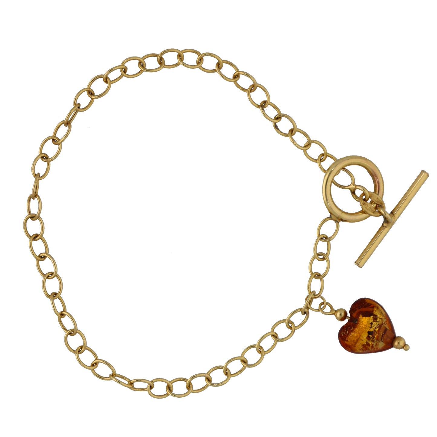 9ct Gold Imitation Charm Bracelet