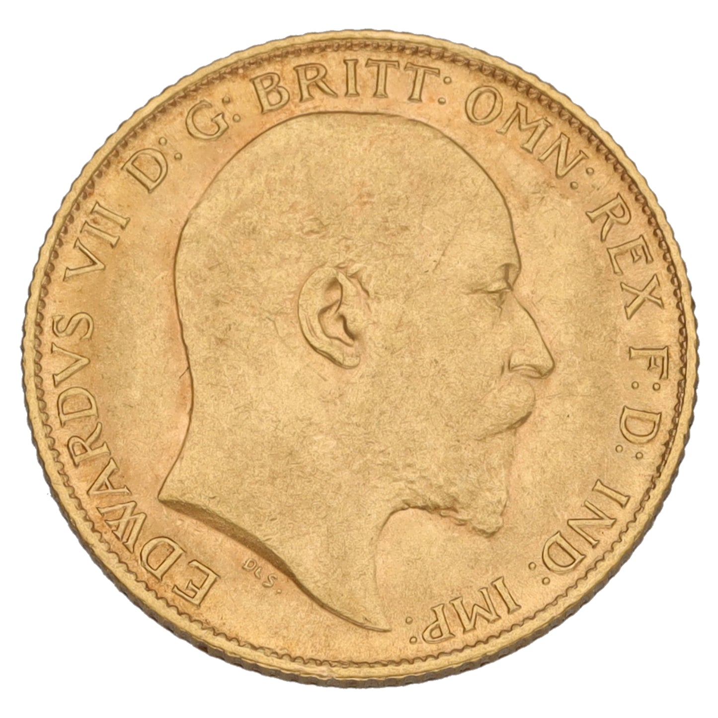 22ct Gold King Edward VII Half Sovereign Coin 1909