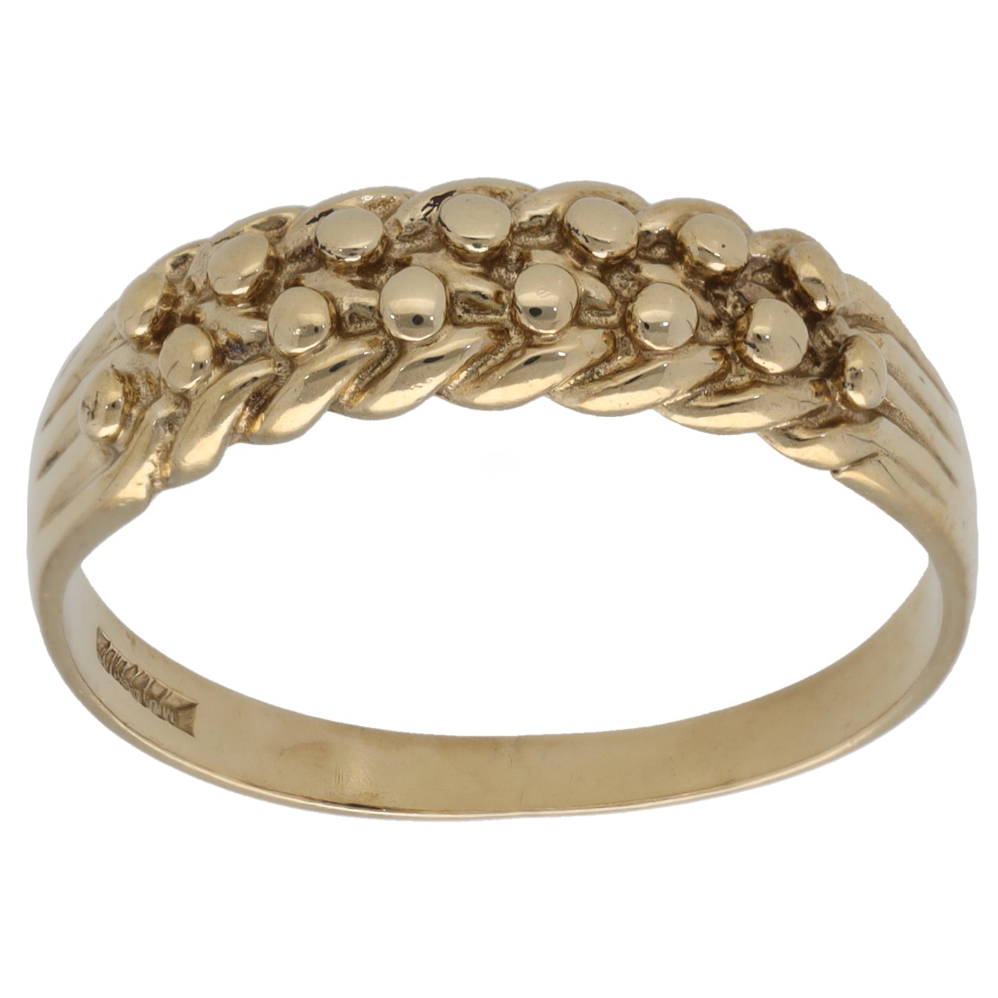 9ct Gold Keeper Ring Size S