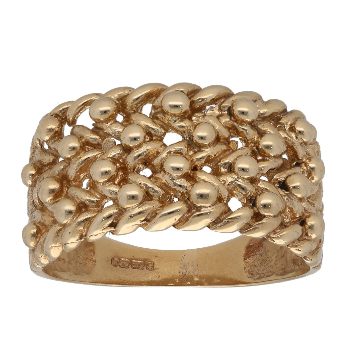 9ct Gold Keeper Ring Size U