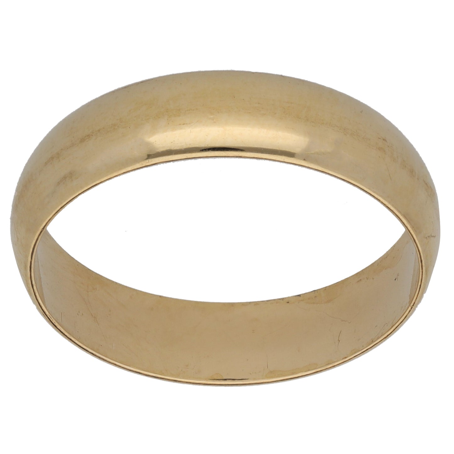 9ct Gold Plain Wedding Ring Size P