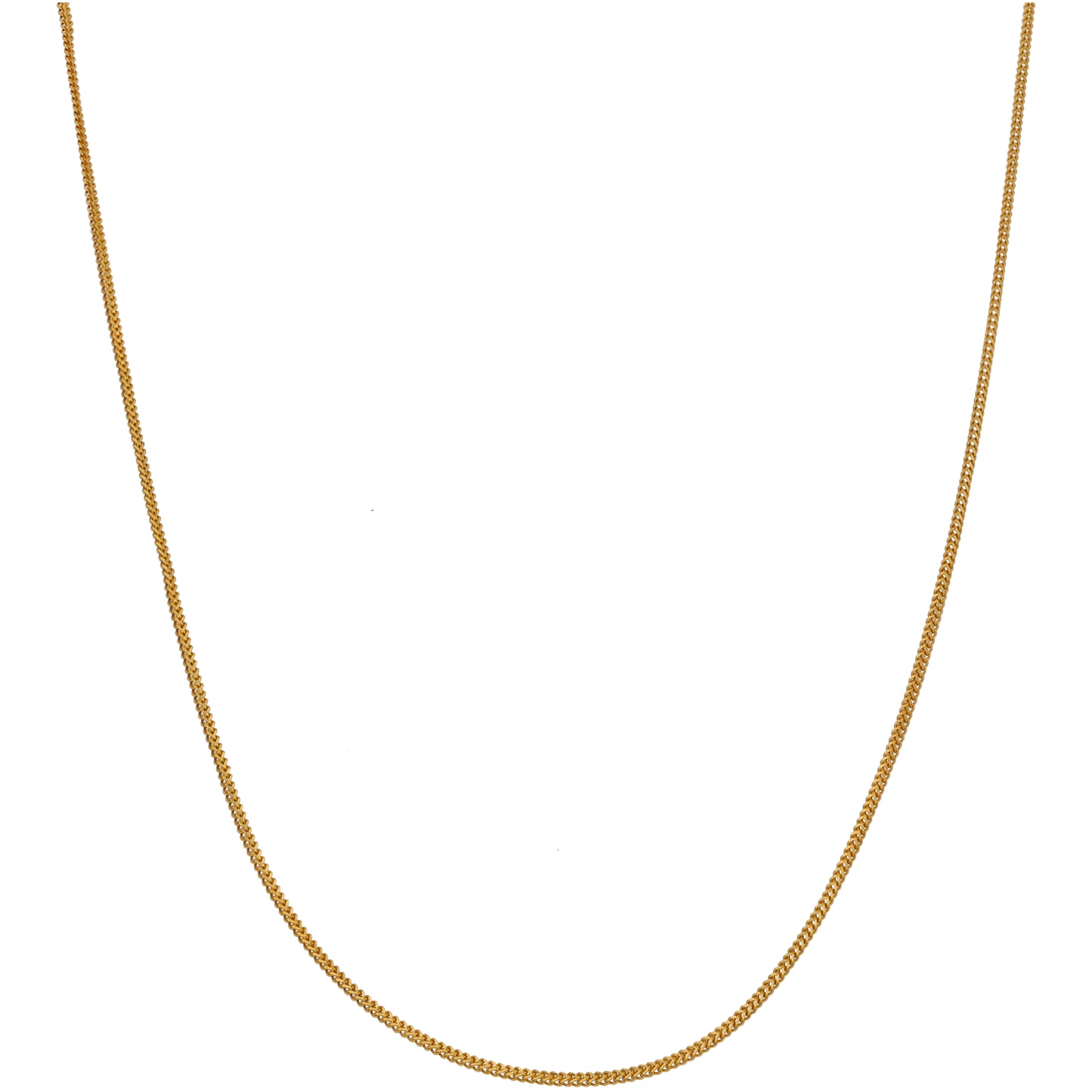 22ct Gold Curb Chain 18"