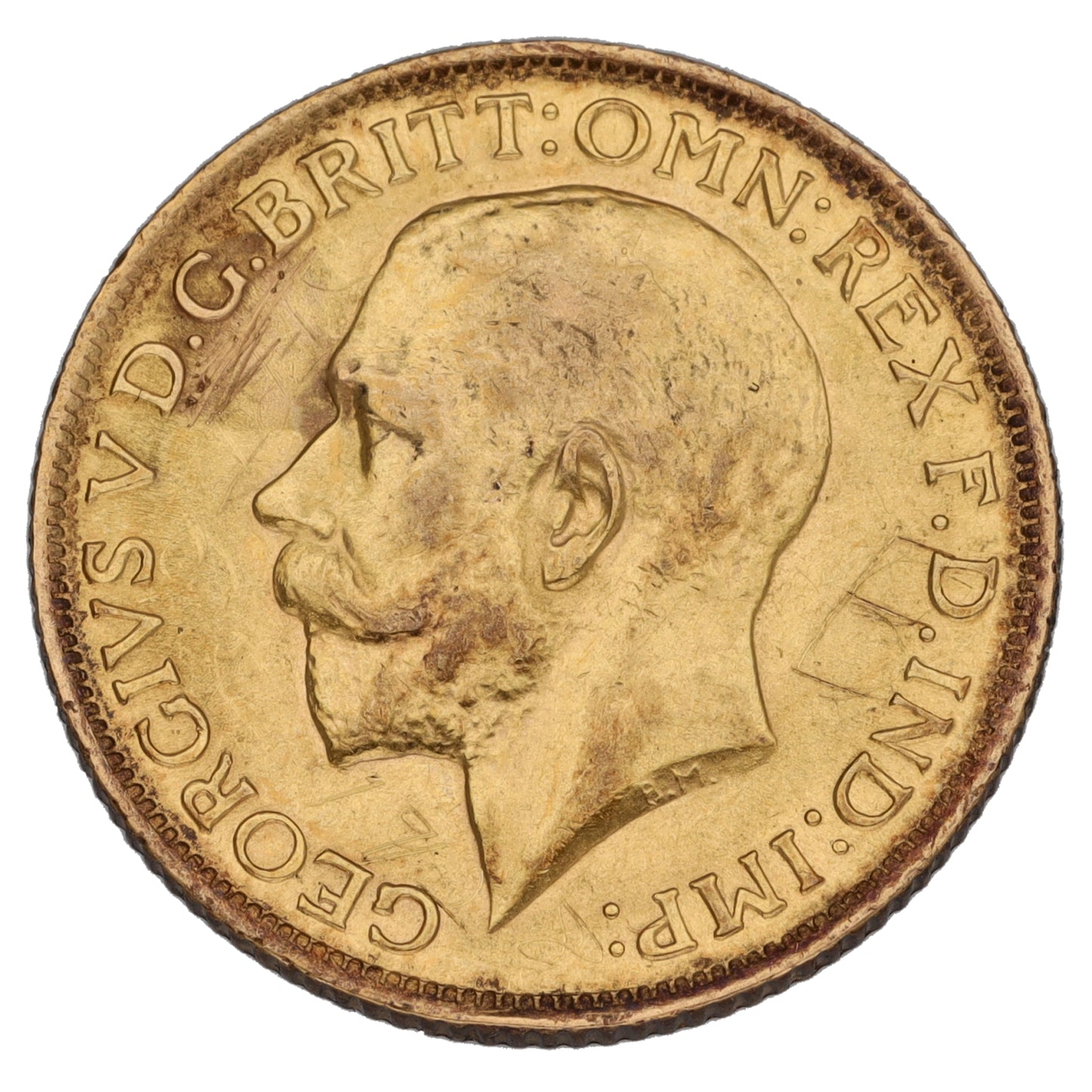 22ct Gold King George V Full Sovereign Coin 1914