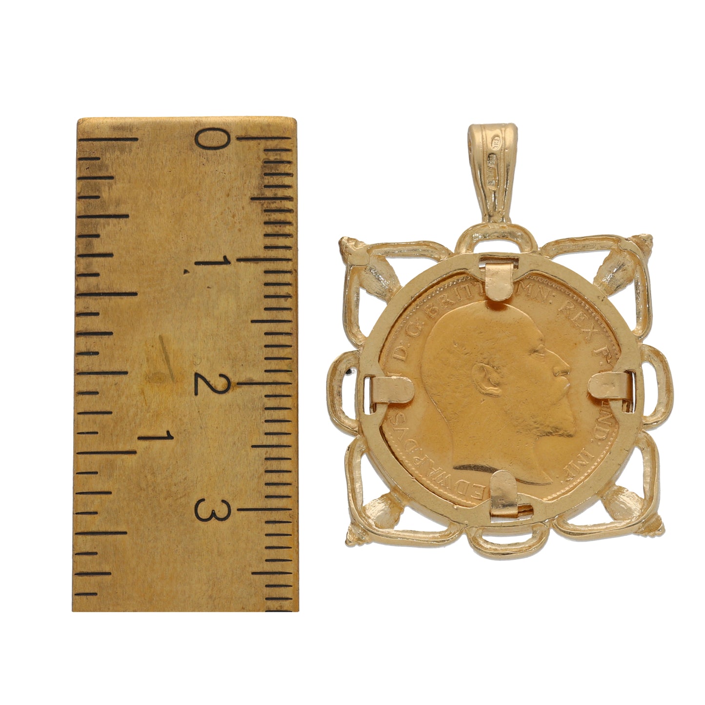 9ct Gold Half Sovereign Coin Pendant
