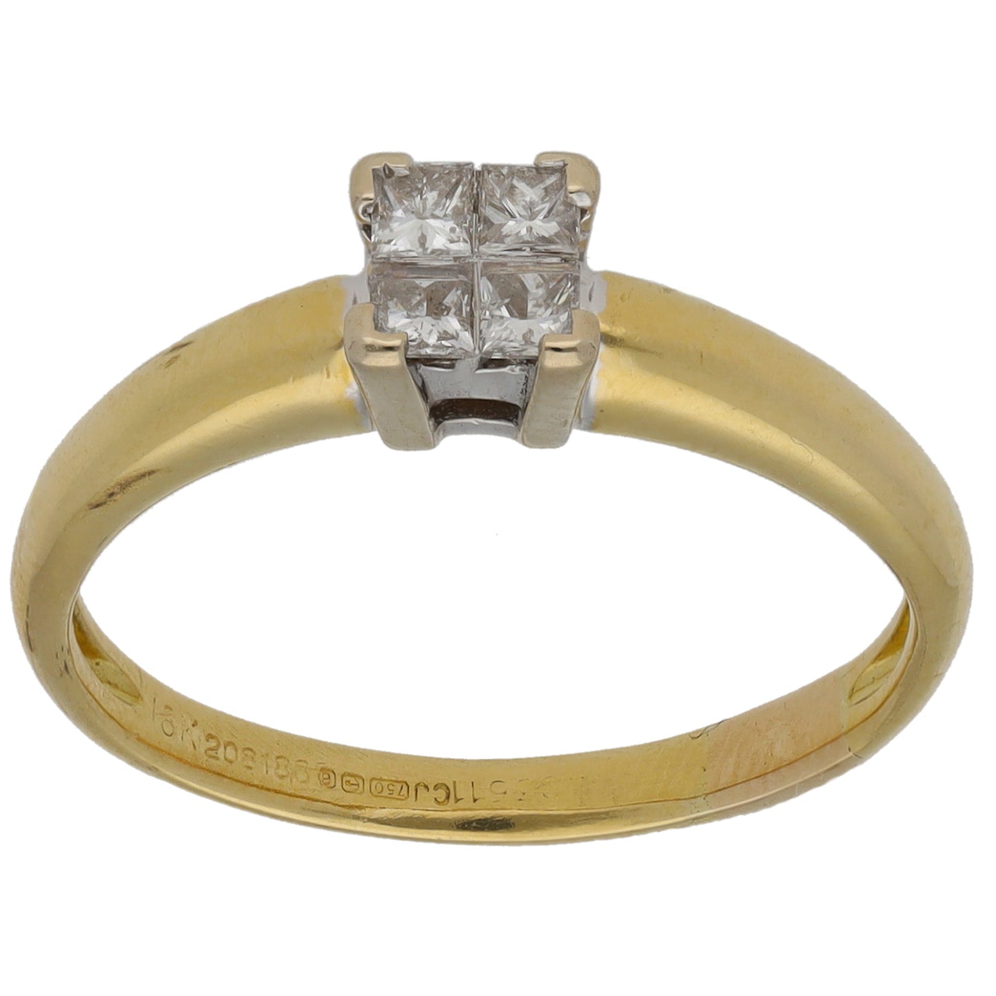 18ct Gold 0.40ct Diamond Dress/Cocktail Ring Size N