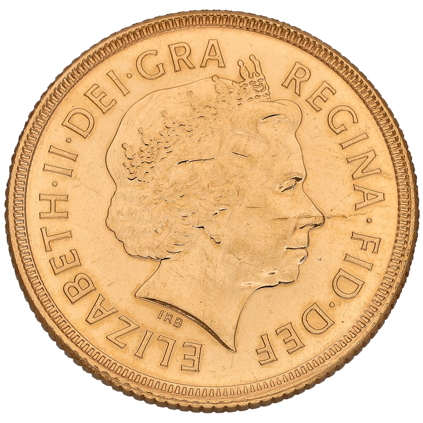 22ct Gold Queen Elizabeth II Full Sovereign Coin 2002