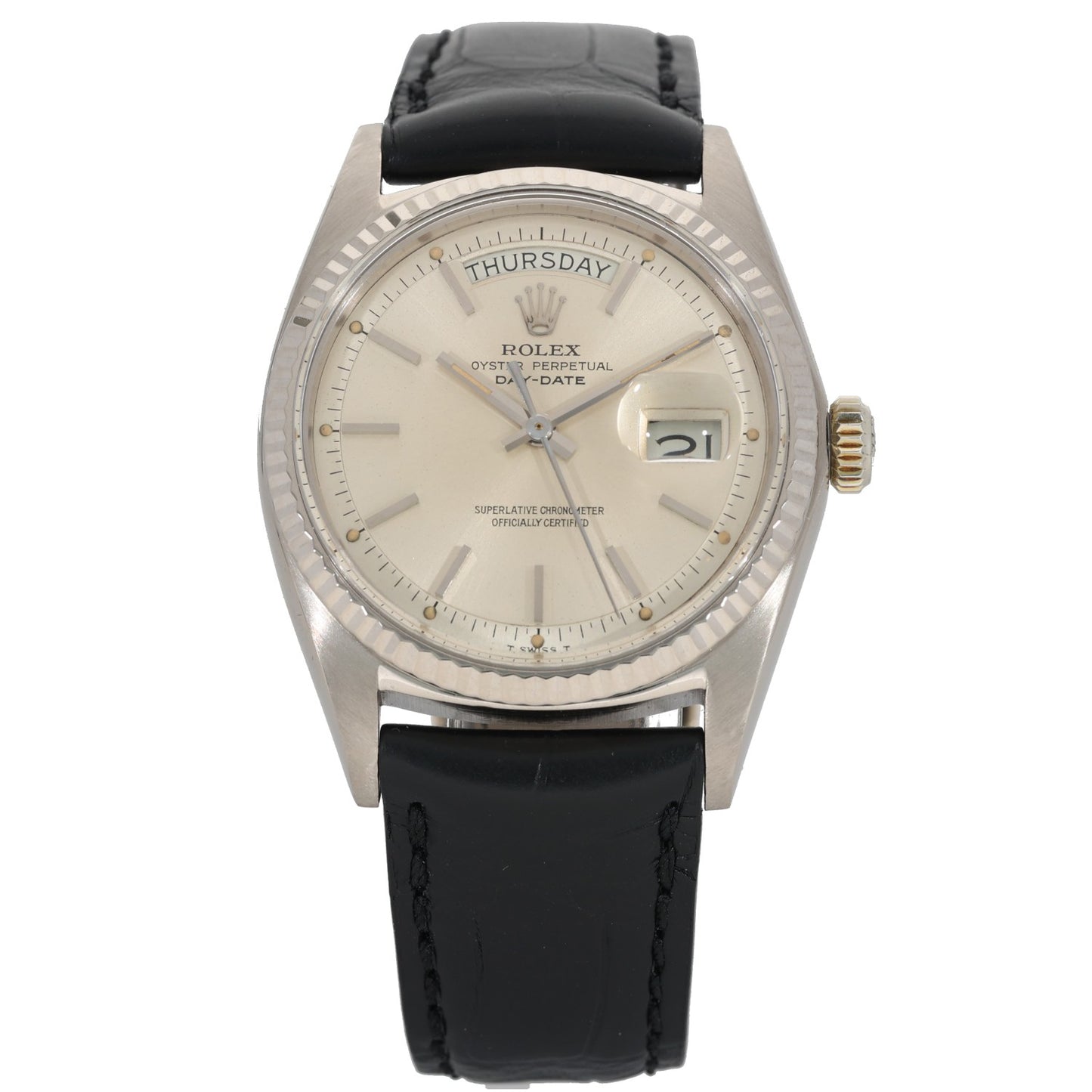 Rolex Day-Date 1803 36mm White Gold Watch