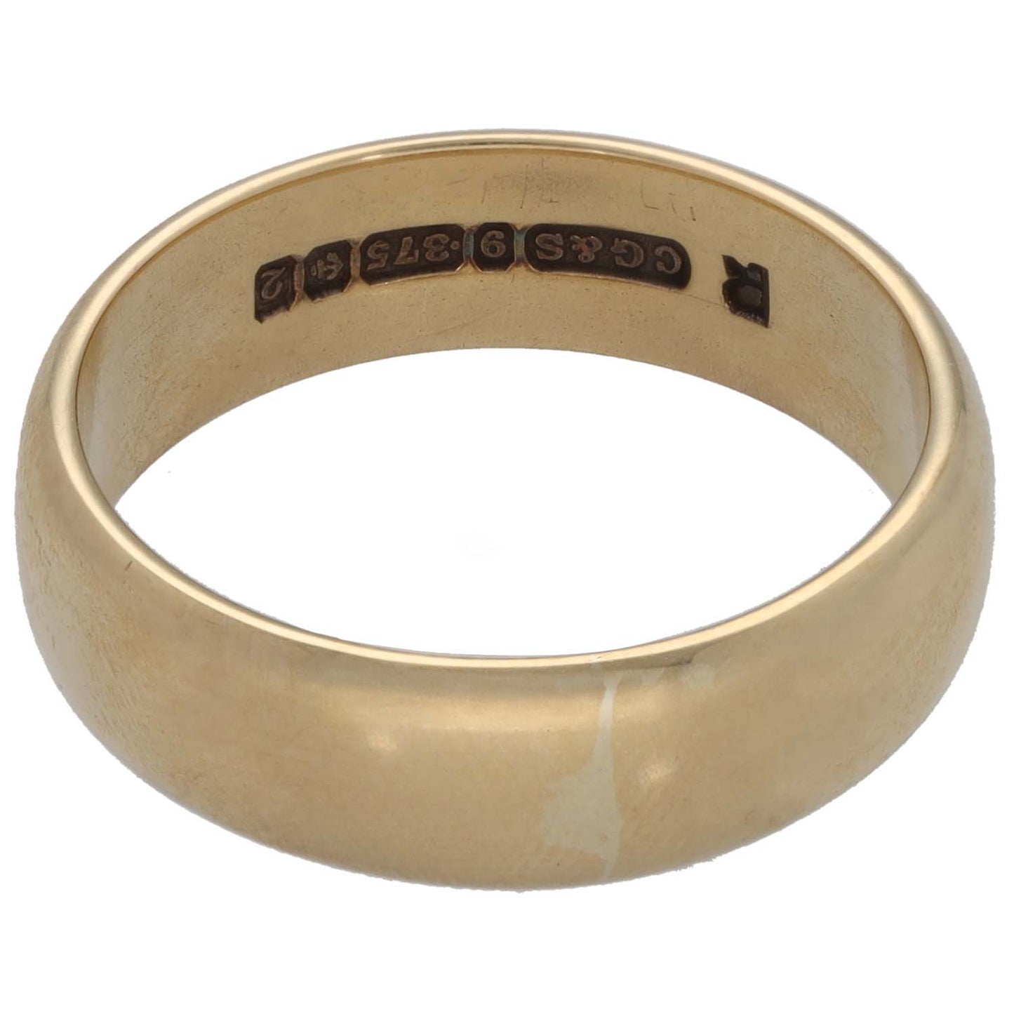 9ct Gold Plain Wedding Ring Size Q