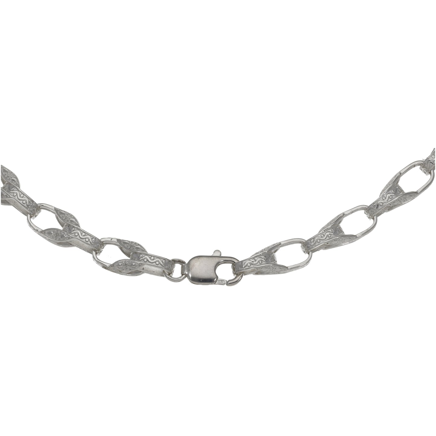 New Sterling Silver Tulip Chain 24"
