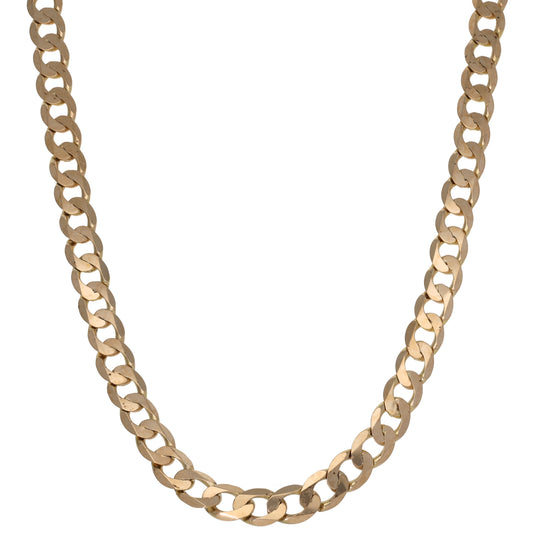 9ct Gold Curb Chain 20"