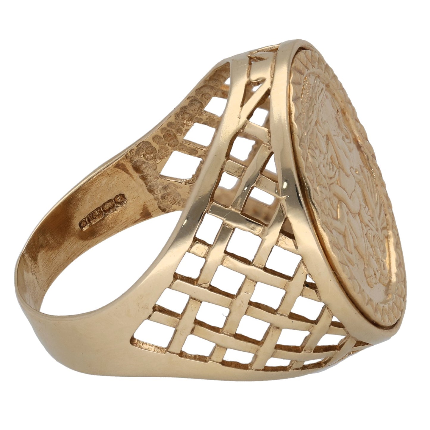 9ct Gold St George Ring Size U