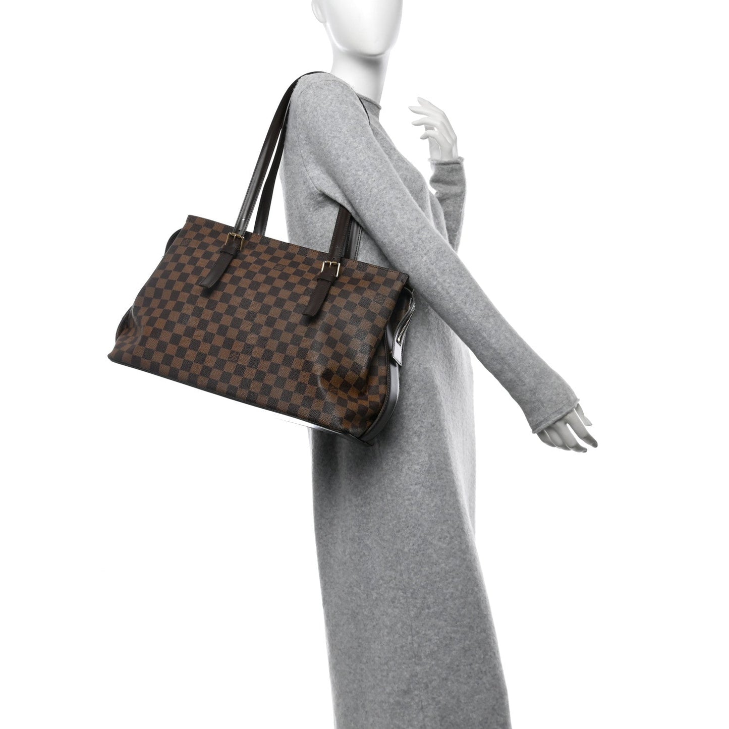 Louis Vuitton Chelsea Damier Ebene Coated Canvas Bag - Brown