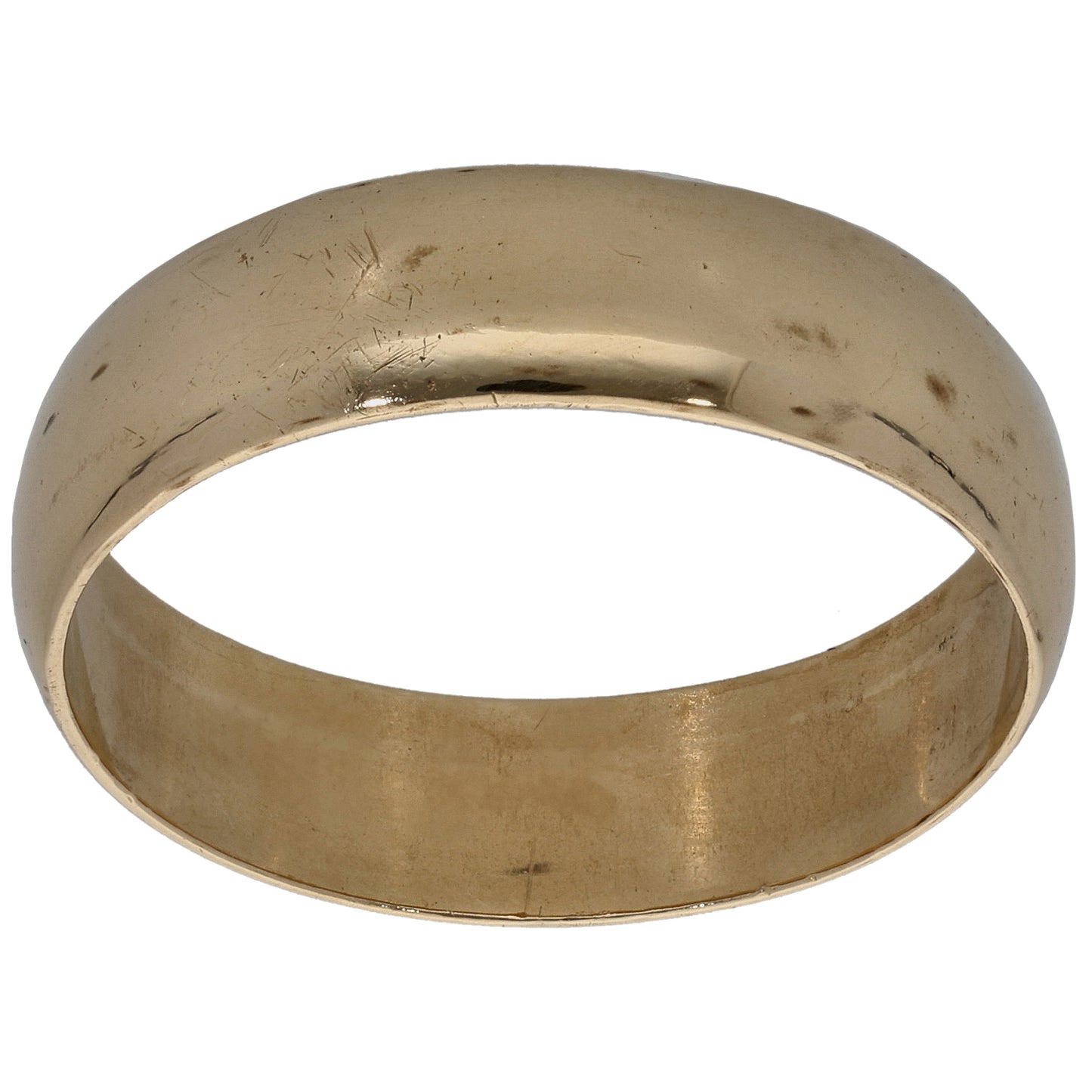 9ct Gold Plain Wedding Ring Size X