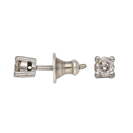 18ct White Gold 0.50ct Diamond Solitaire Earrings