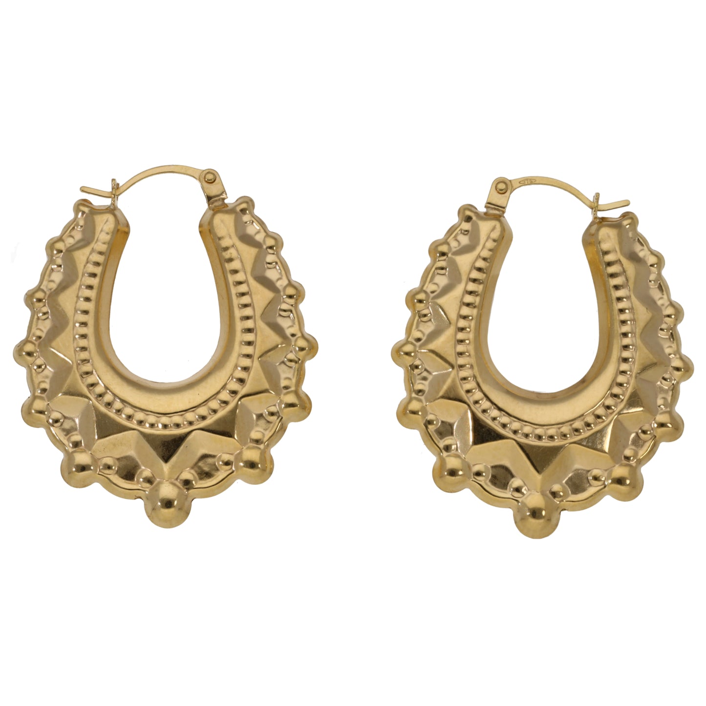 9ct Gold Creole Earrings