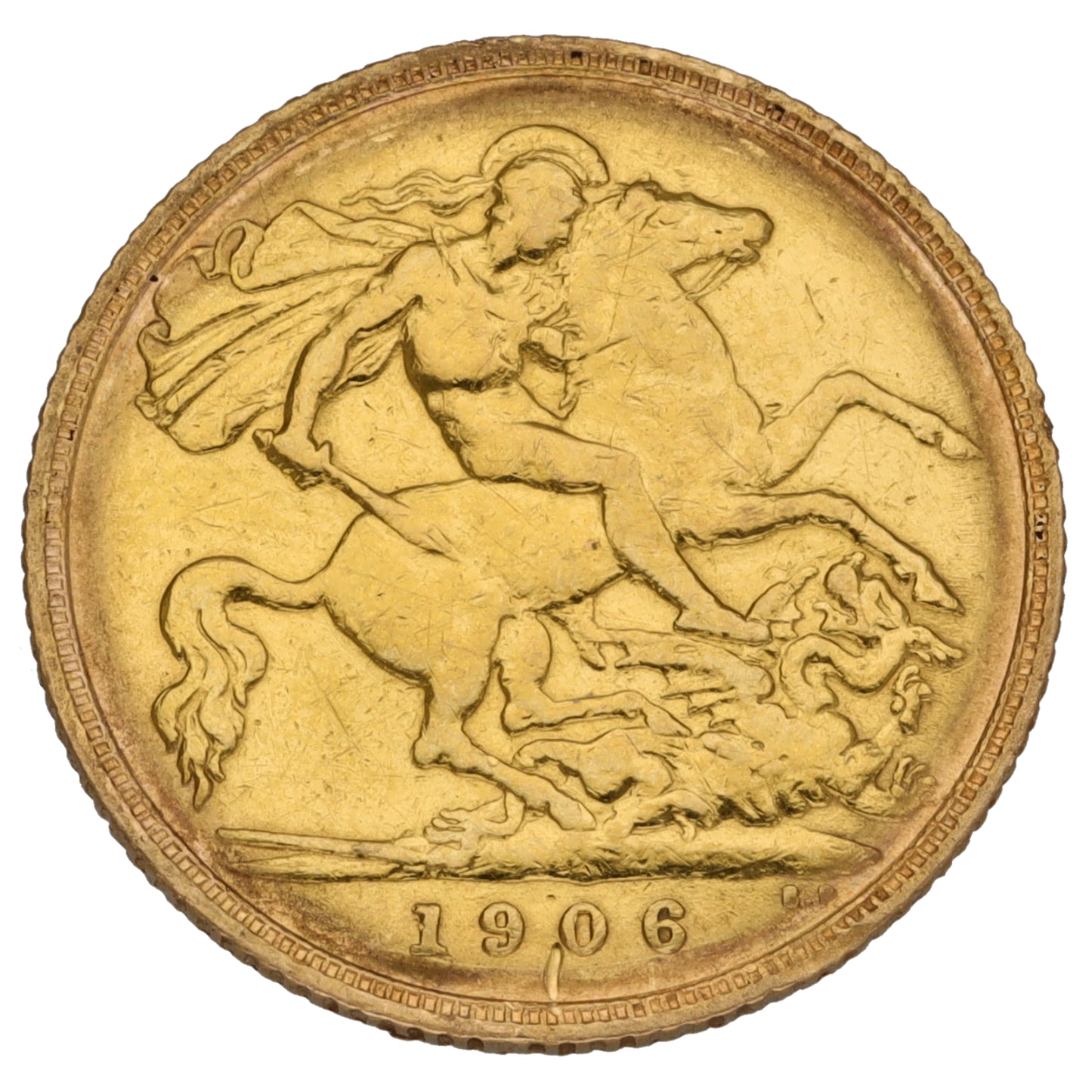 22ct Gold King Edward VII Half Sovereign 1906