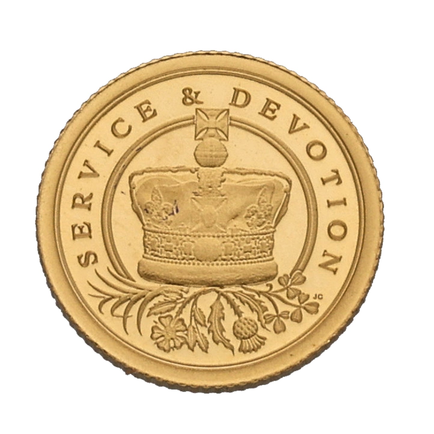 22ct Gold Queen Elizabeth II Service & Devotion Eight Sovereign Coin 2022
