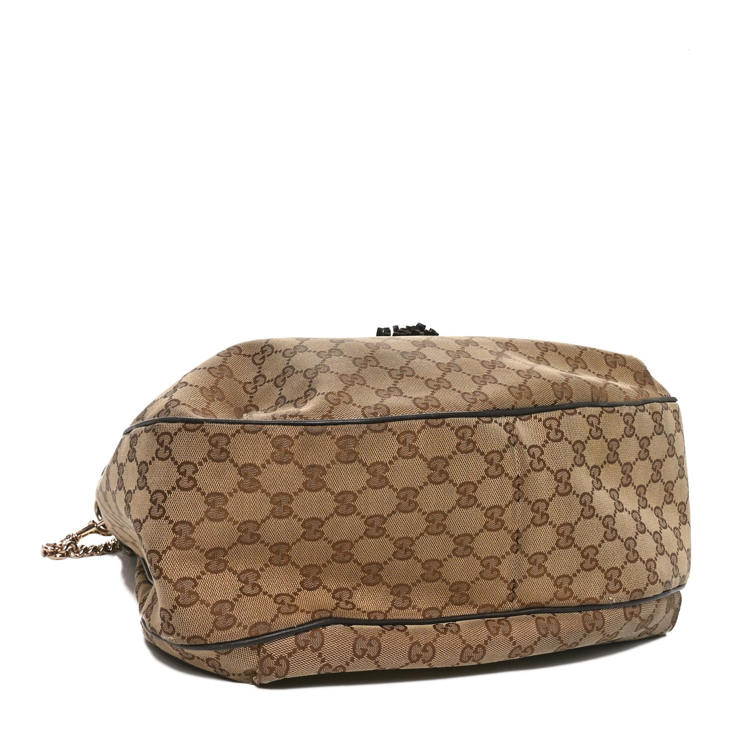 Gucci GG Monogram Canvas Hobo Bag - Beige, Ebony & Coccoa