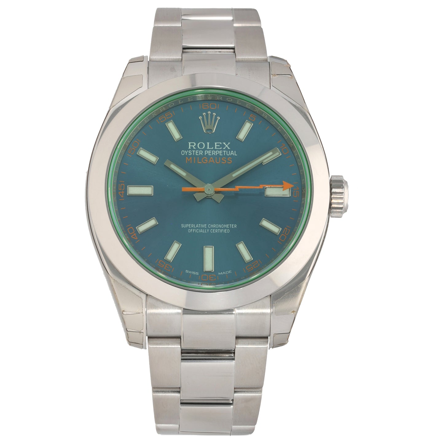 Rolex Milgauss 116400GV 40mm Stainless Steel Watch