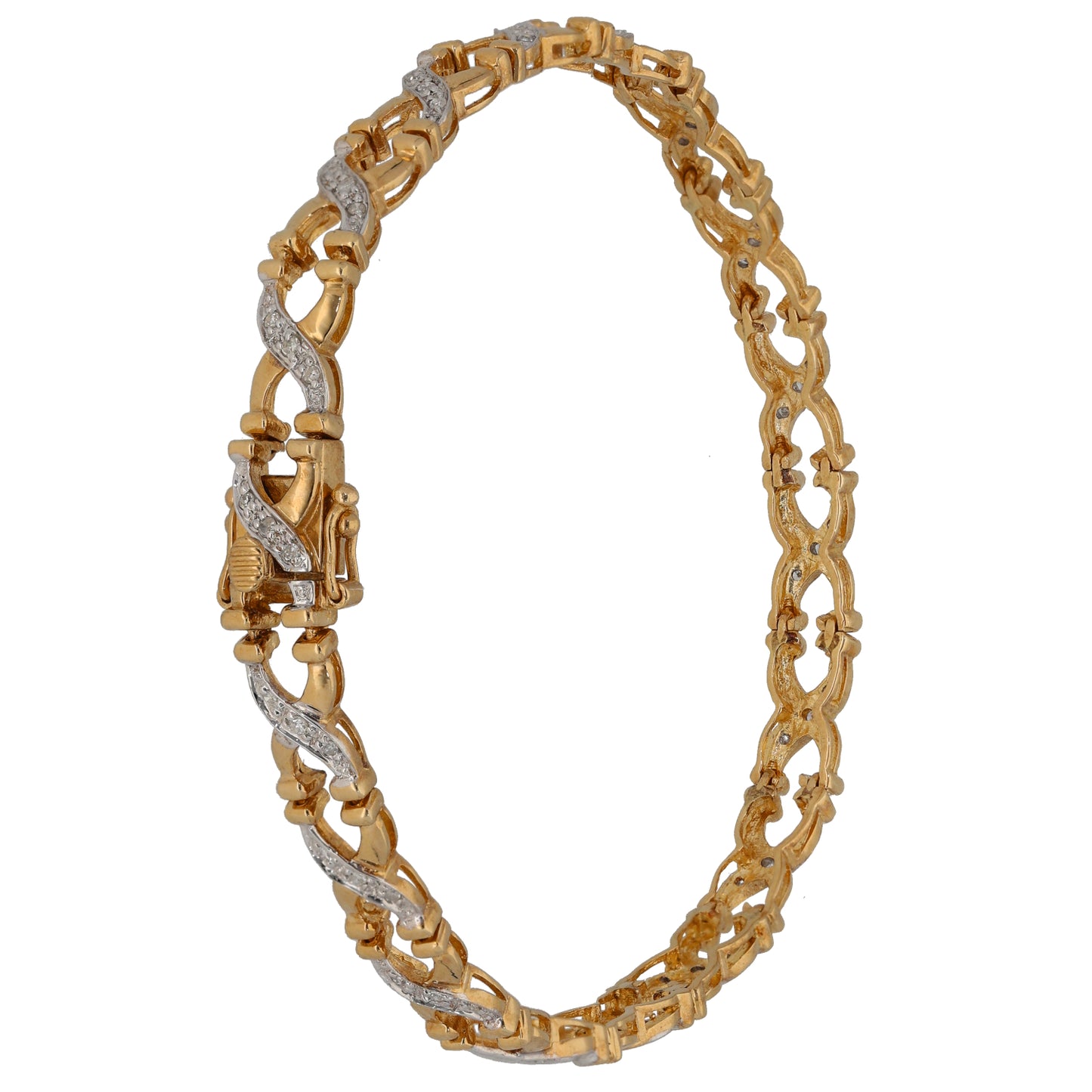 9ct Gold 0.54ct Diamond Line/Tennis Bracelet