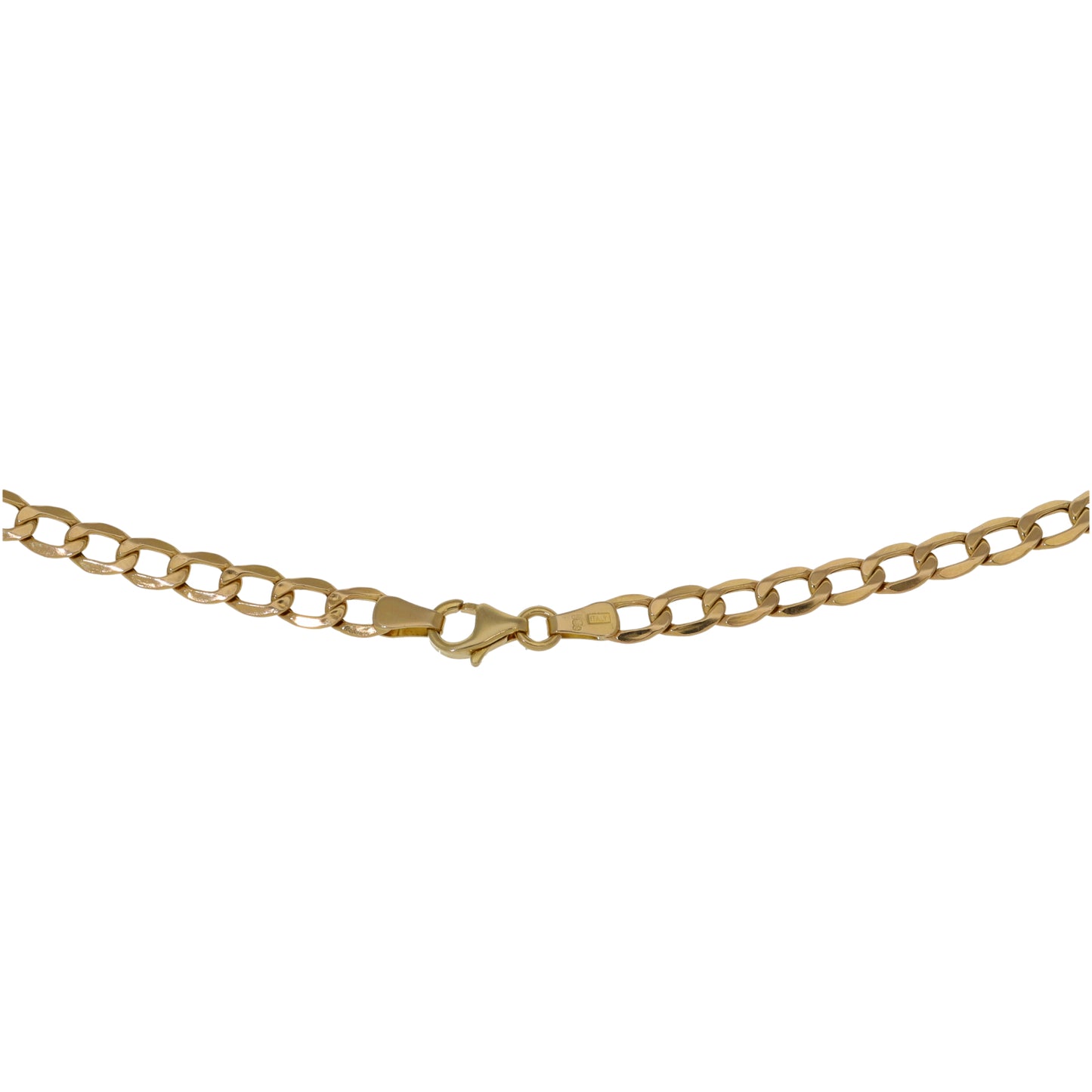 9ct Gold Curb Chain 22"
