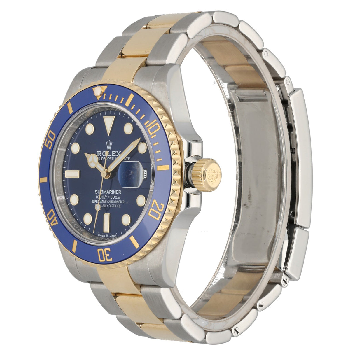 Rolex Submariner 126613LB, 41mm stainless steel and 18ct gold case and bracelet, front angle