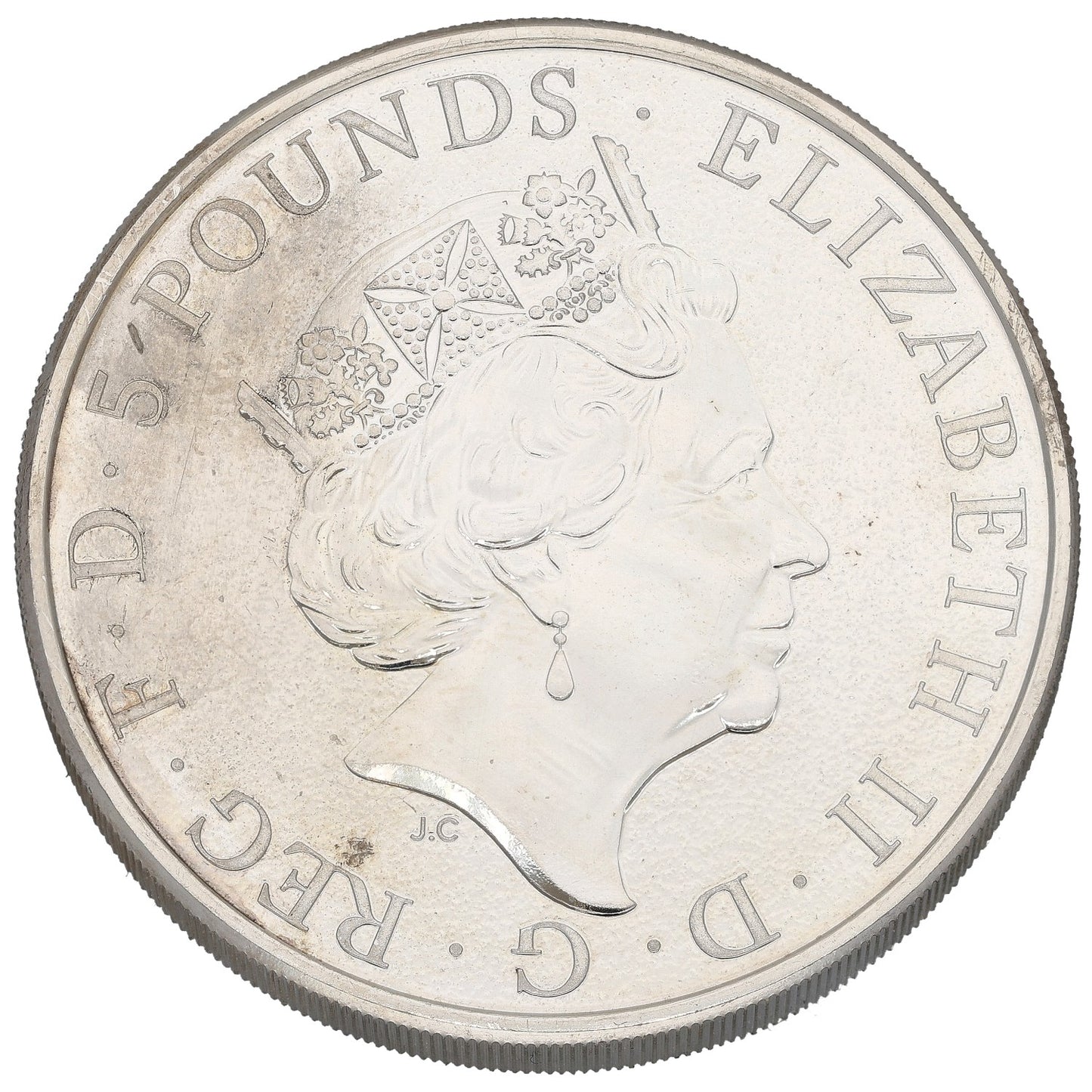 Fine Silver Lion Of England 2 OZ Coin 2016