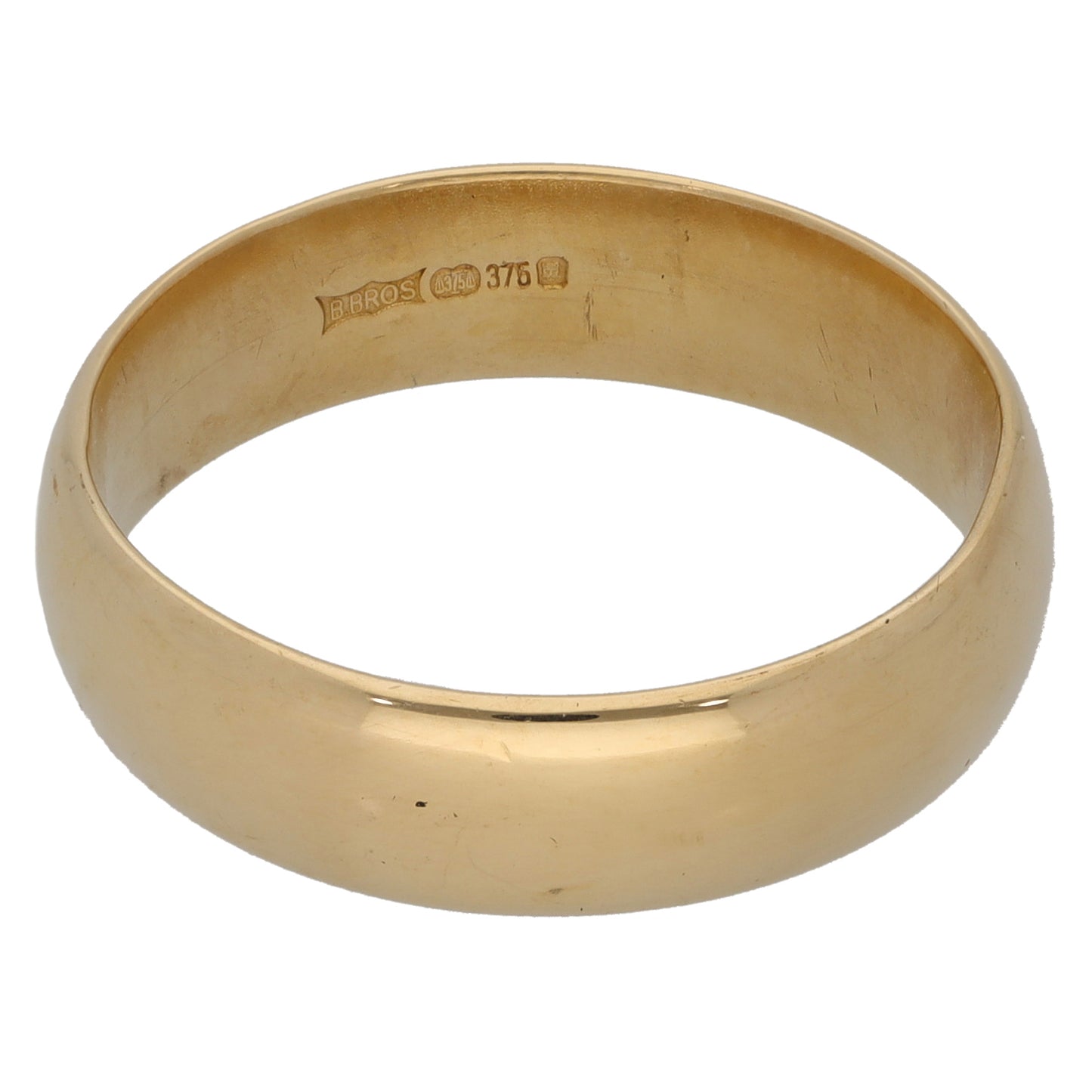 9ct Gold Plain Wedding Ring Size U