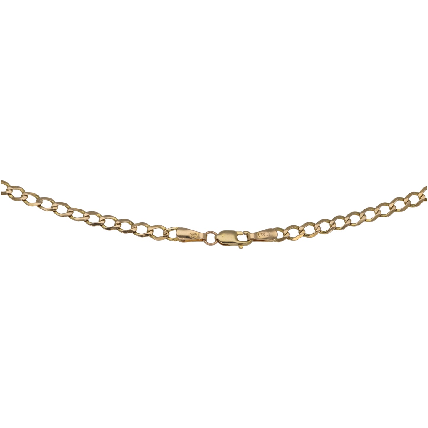 9ct Gold Curb Chain 18"