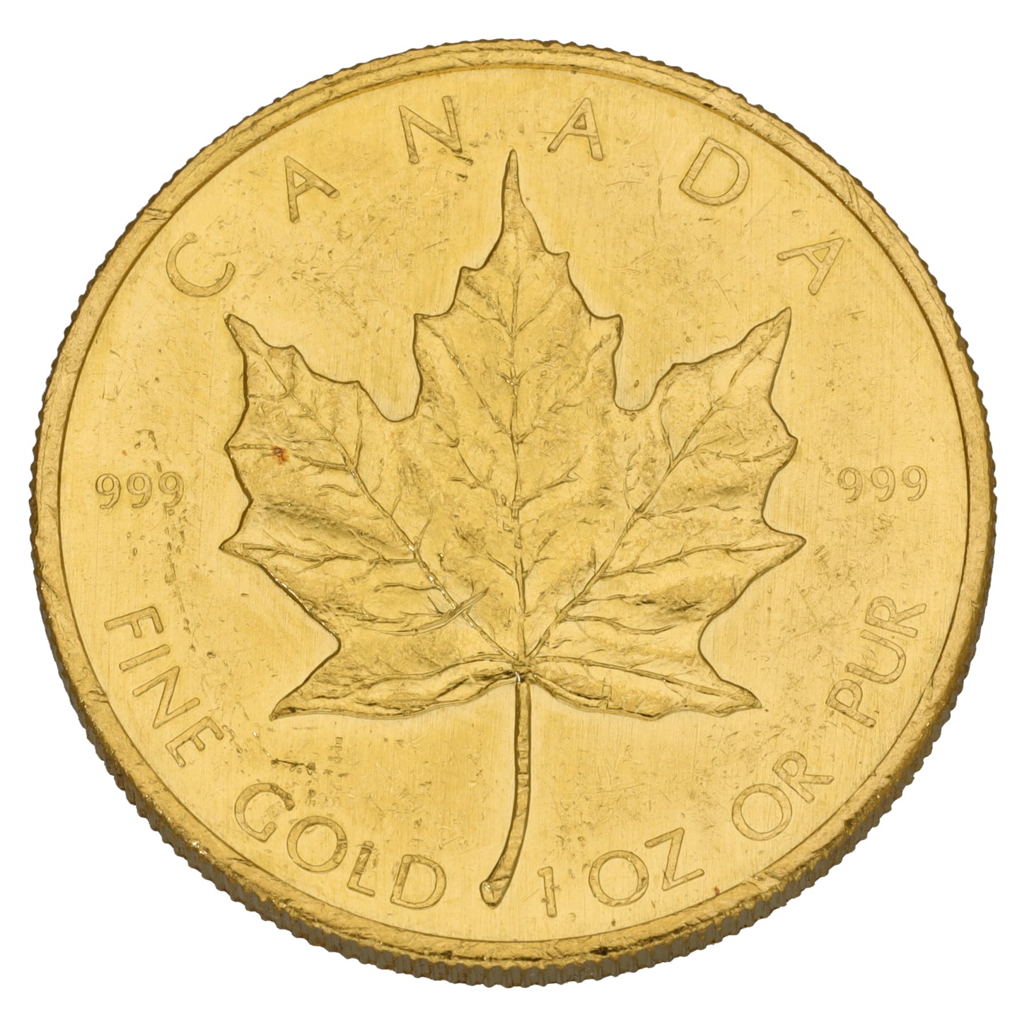 24ct Gold Canada Maple 1 OZ Coin 1981