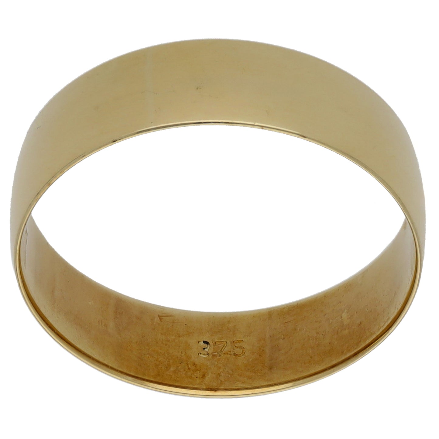 9ct Gold Plain Wedding Ring Size T