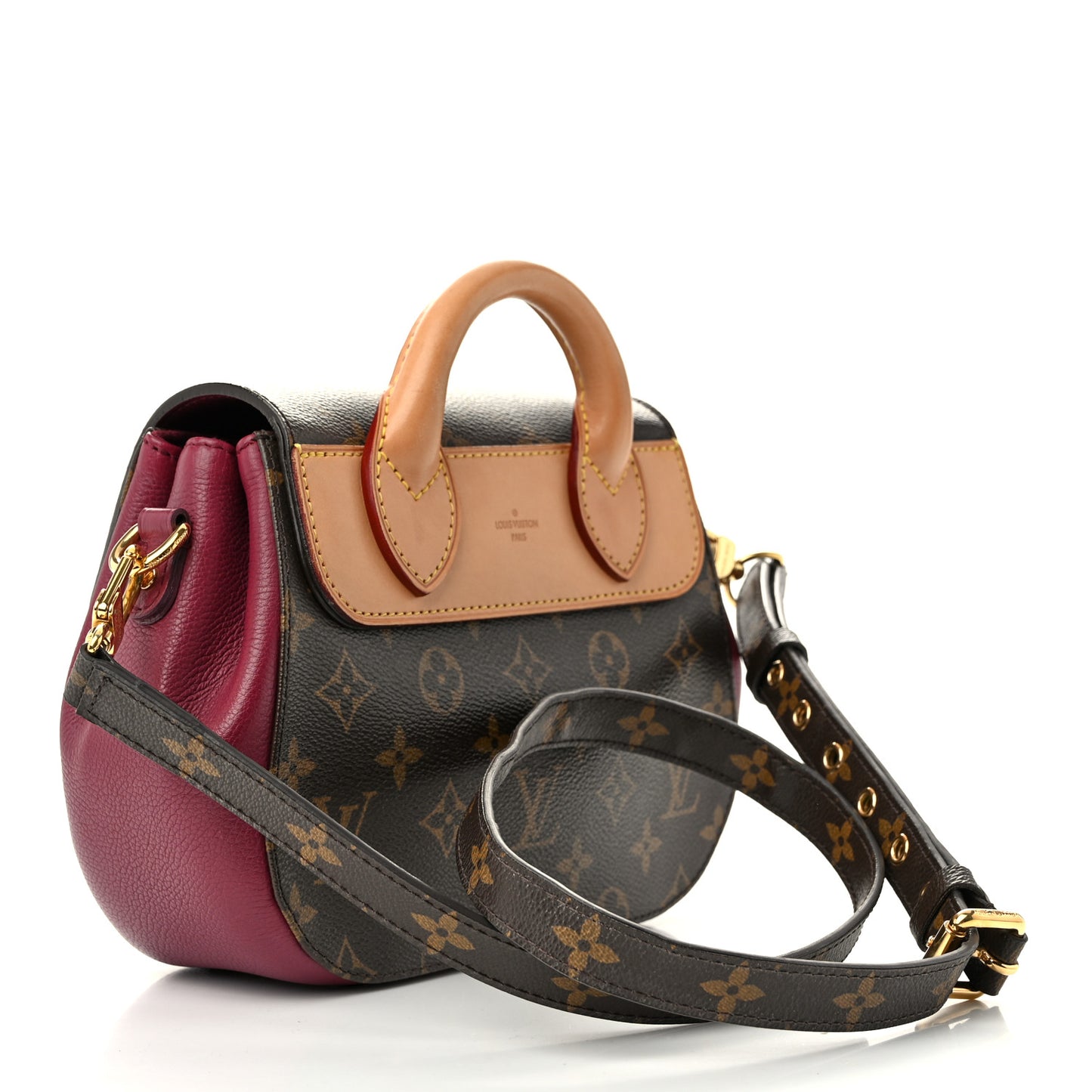 Louis Vuitton Monogram Eden PM Aurore Coated Canvas Bag - Brown