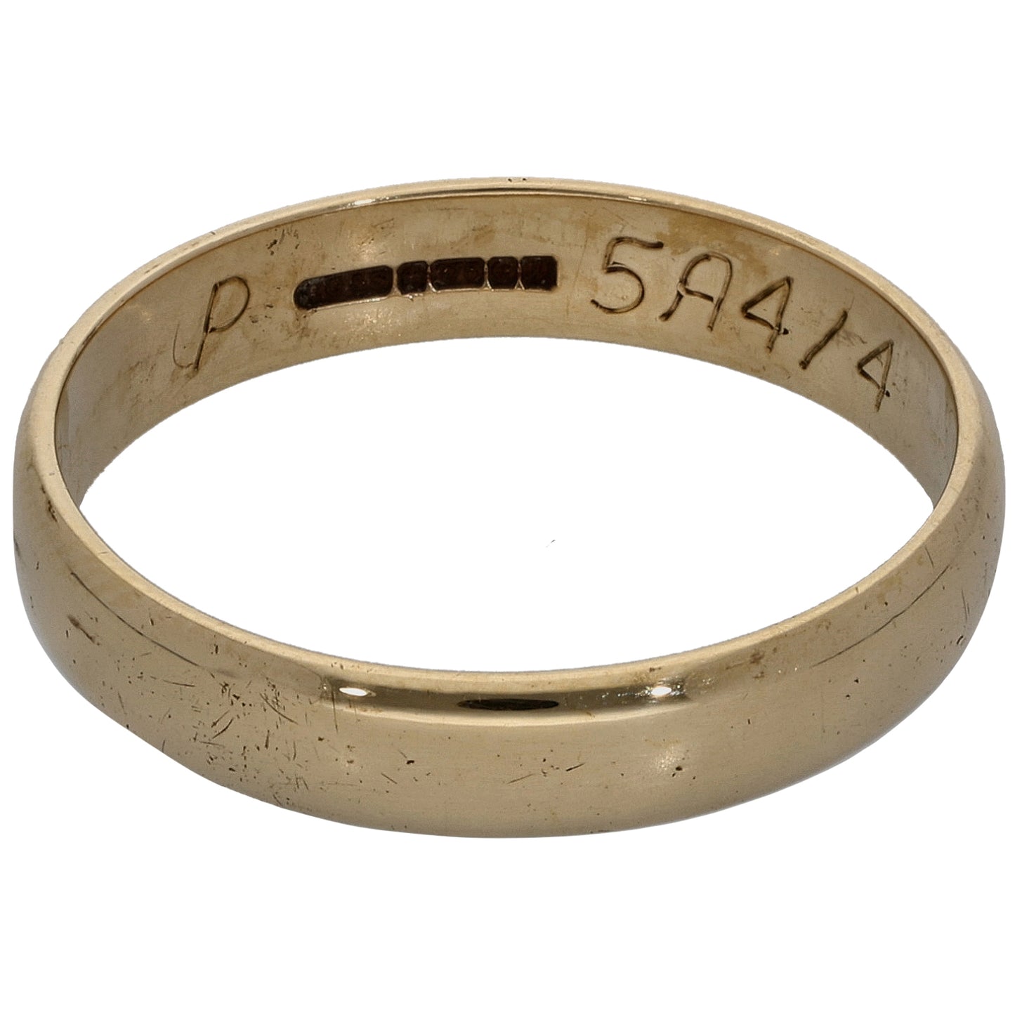 9ct Gold Plain Wedding Ring Size O