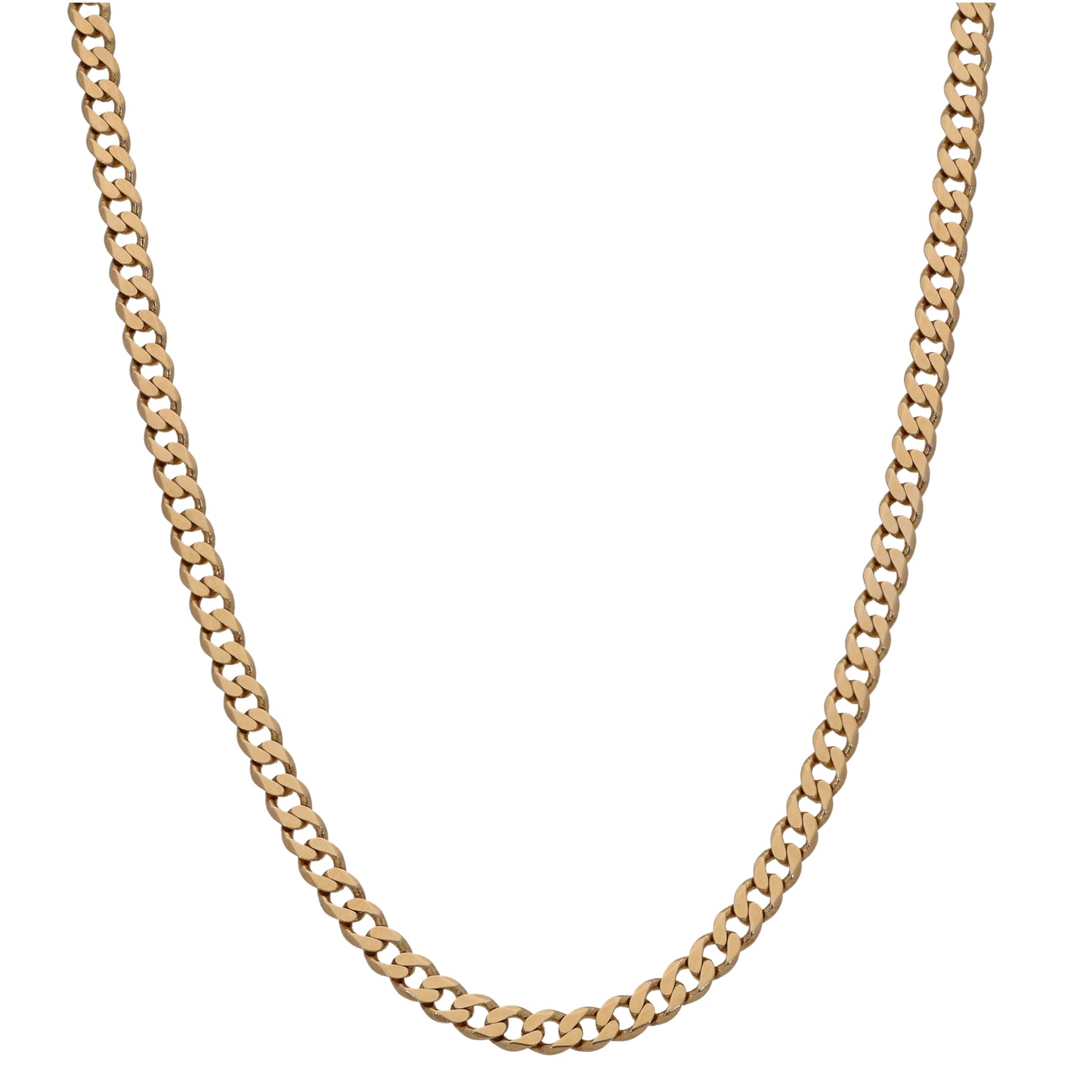 9ct Gold Curb Chain 22"